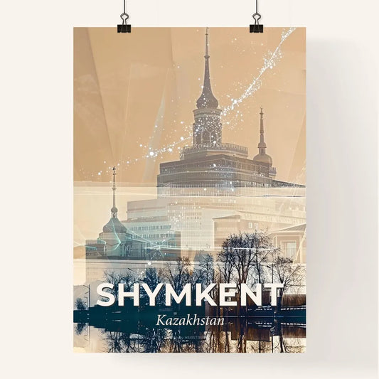 Shymkent Cityscape Composite Art Poster Poster