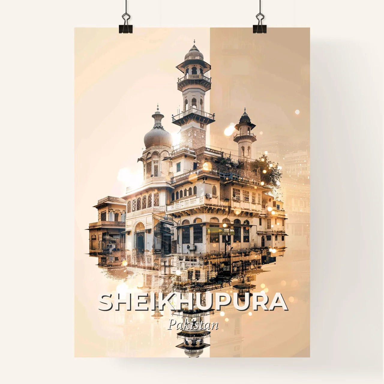 Sheikhupura: A Tapestry of Architecture and Light Poster