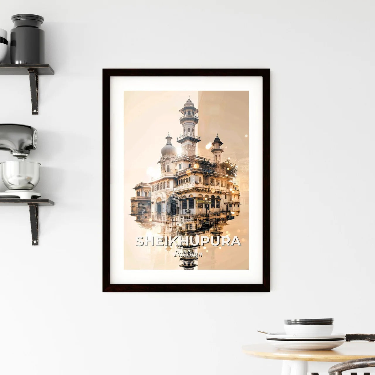 Sheikhupura: A Tapestry of Architecture and Light Framed Print