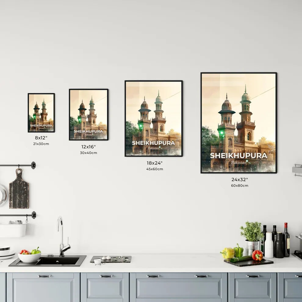 Sheikhupura Pakistan Skyline Panorama Poster Office Art