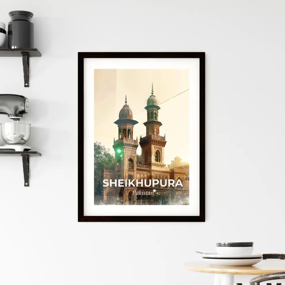 Sheikhupura Pakistan Skyline Panorama Poster Framed Print
