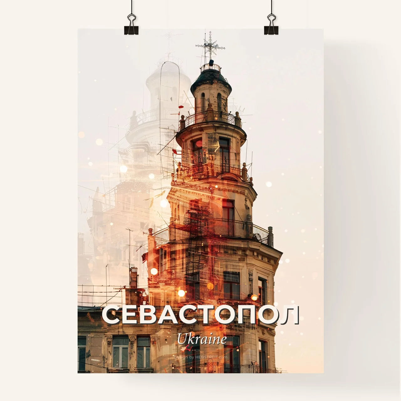 Sevastopol City Skyline Modern Poster Poster