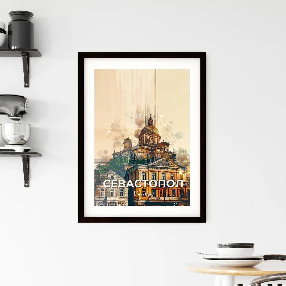 Sevastopol Cityscape Iconic Architecture Poster Framed Print