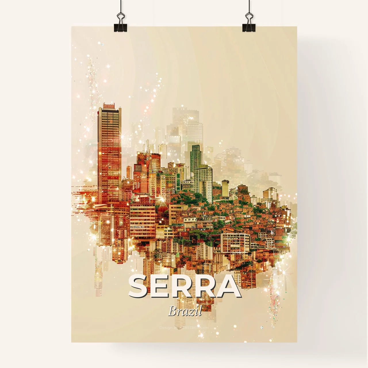 Serra, Brazil: A City in Art Poster