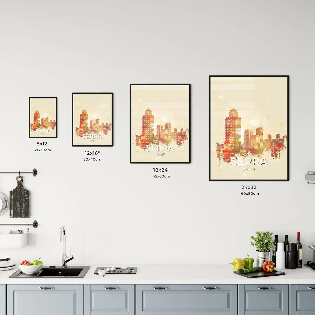 Serra, Brazil: City Skyline Composite Art Wonder Office Art