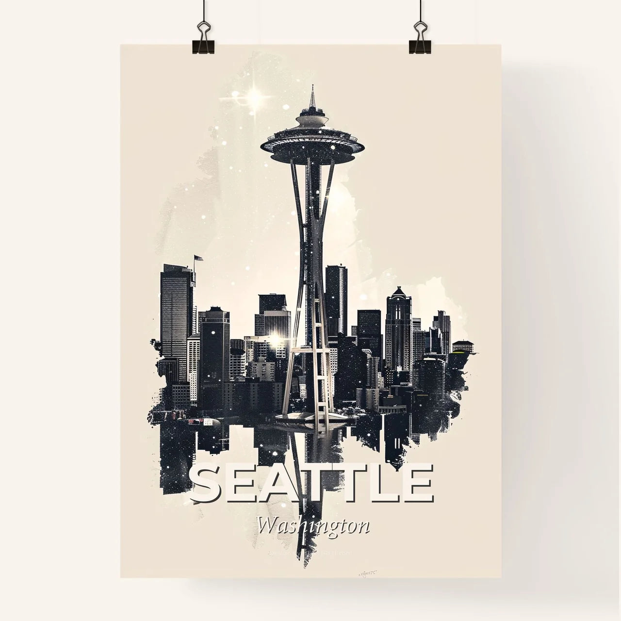Seattle Cityscape Poster: Art with Local Flair Poster