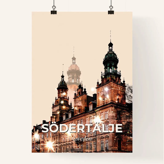 Södertälje Cityscape Composite Art Poster Poster