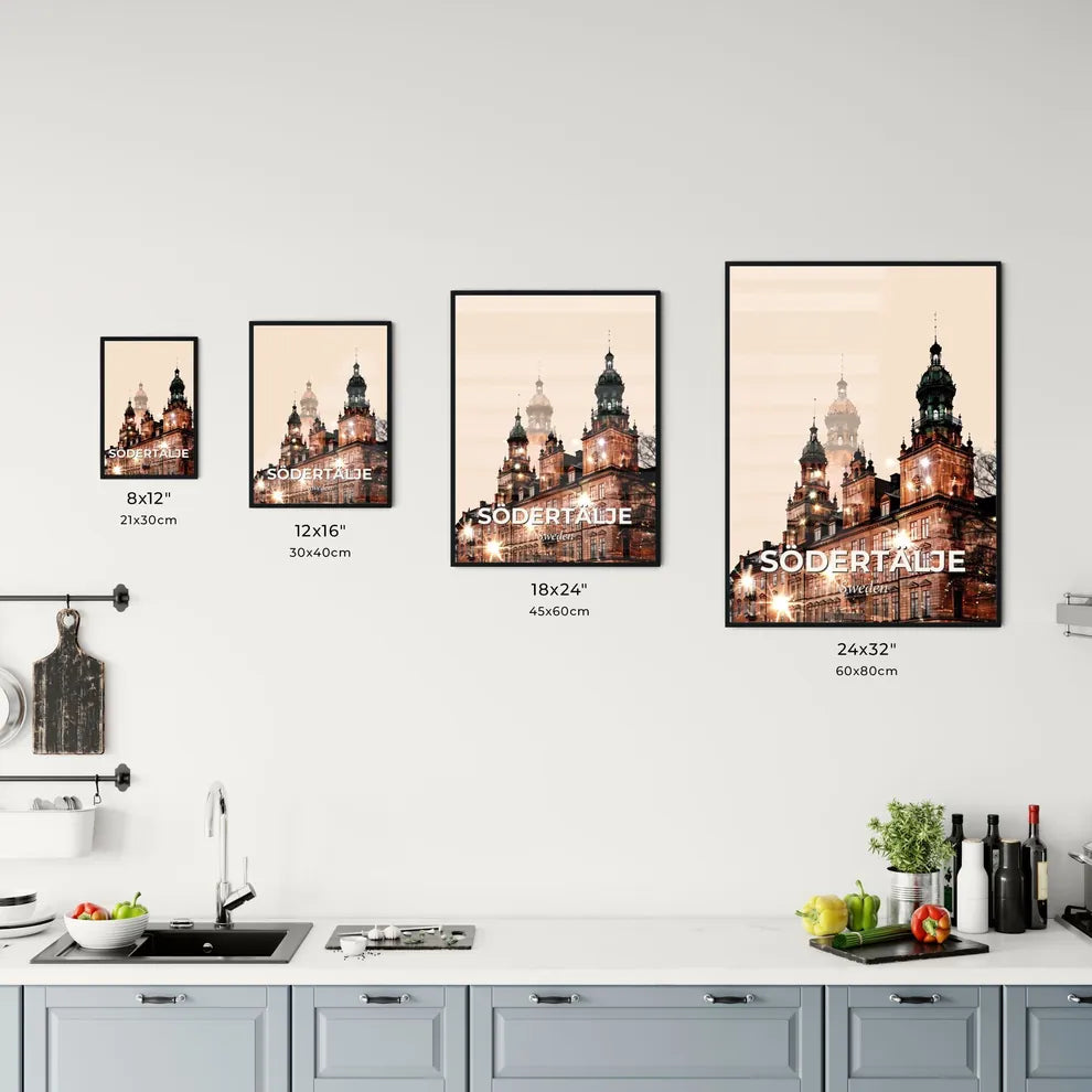 Södertälje Cityscape Composite Art Poster Office Art