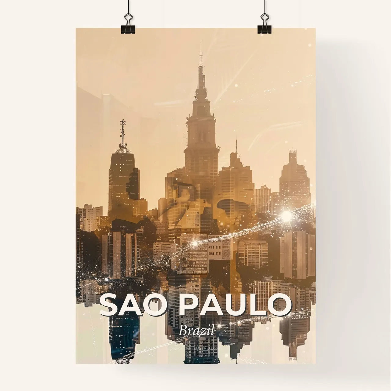 Sao Paulo City Symphony: Iconic Skyline Art Poster