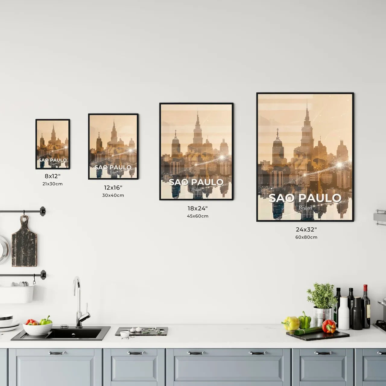 Sao Paulo City Symphony: Iconic Skyline Art Office Art