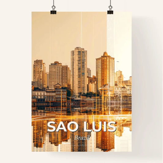 Sao Luis City Skyline Architecture Composite Art Poster Poster