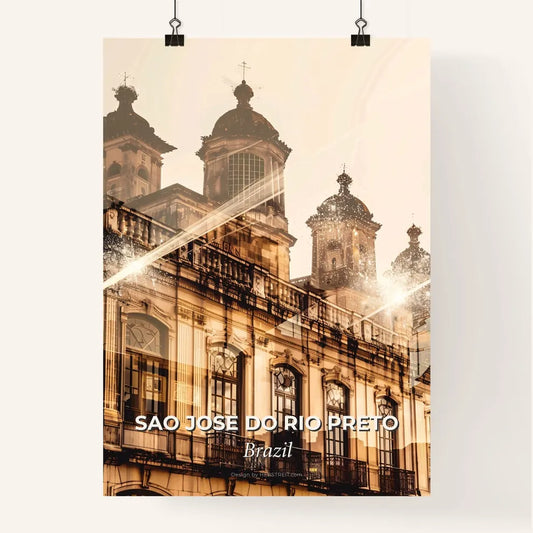 Sao Jose do Rio Preto Brazil Monument Skyline Poster Design Poster