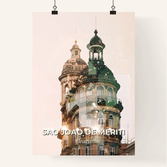 Sao Joao de Meriti Brazil City Skyline Poster Design Poster