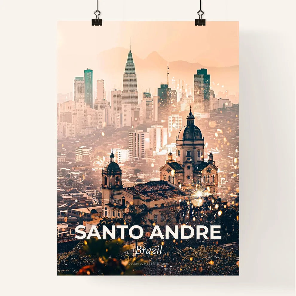 Santo Andre Skyline Cityscape Canvas Art Poster
