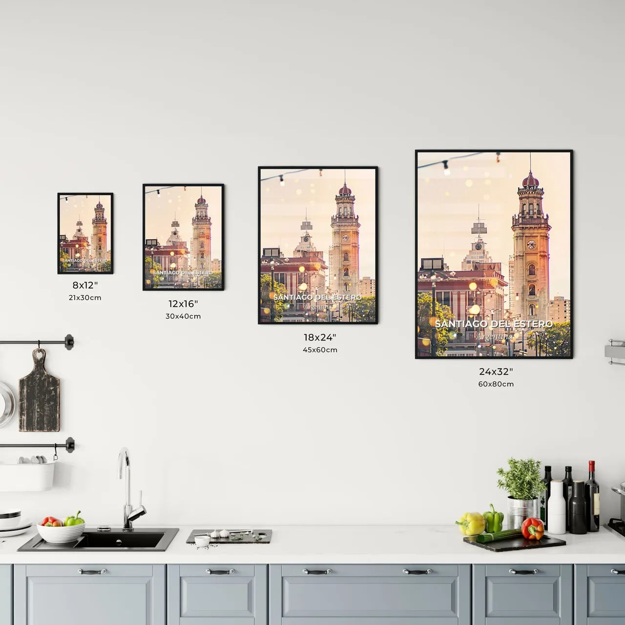 Santiago del Estero City Skyline Art Poster Office Art