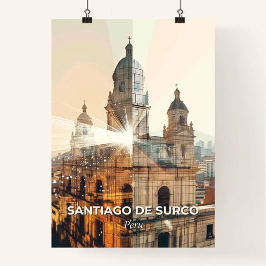 Santiago de Surco Skyline Cityscape Print Poster