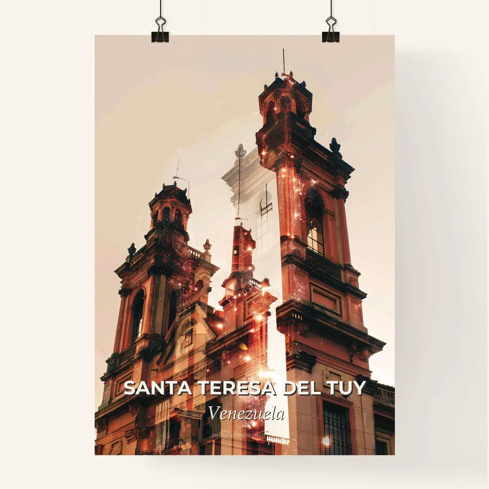 Santa Teresa del Tuy Skyline Composite Art Print Poster