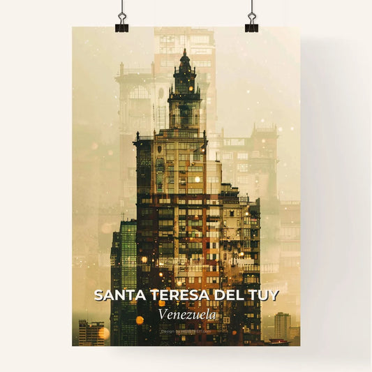 Santa Teresa del Tuy Skyline Composite Art Poster Poster