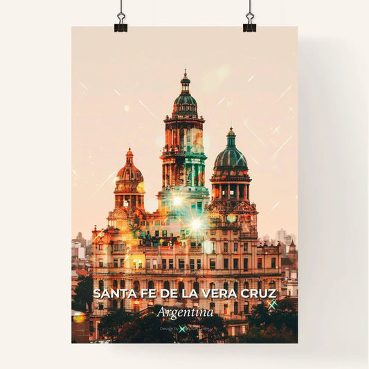 Santa Fe Skyline Composite Art Poster
