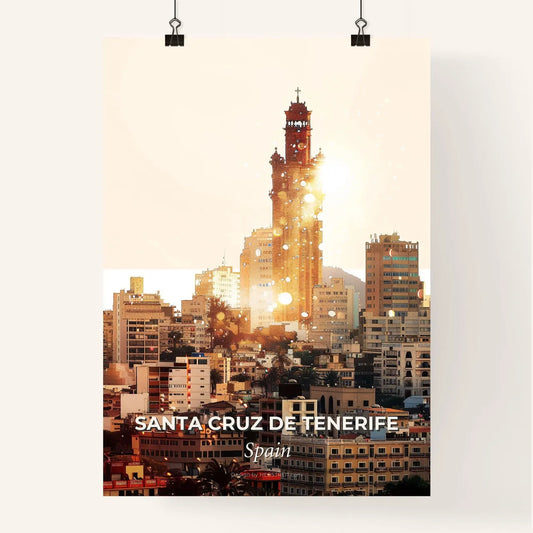 Santa Cruz de Tenerife Skyline Extravaganza Poster