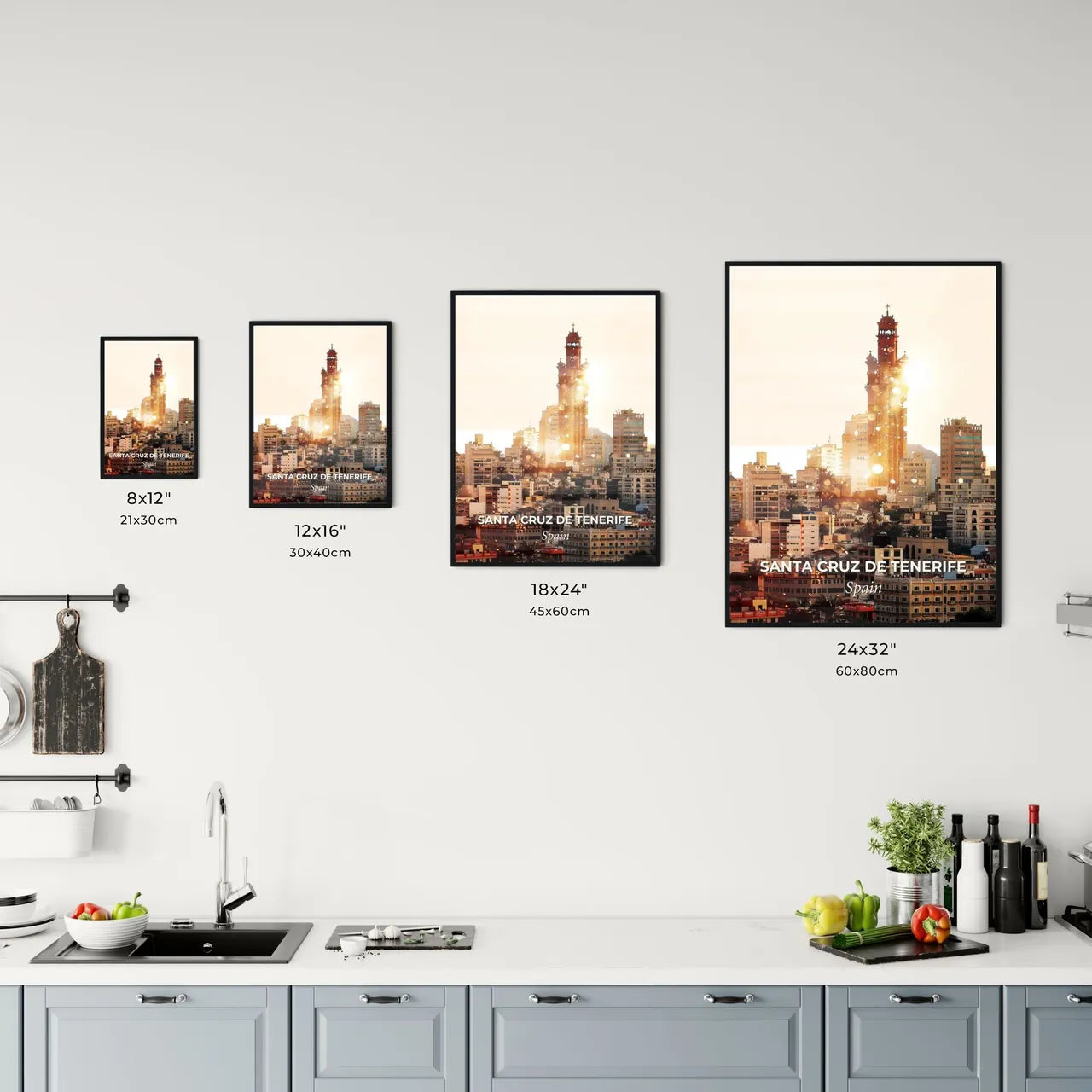 Santa Cruz de Tenerife Skyline Extravaganza Office Art