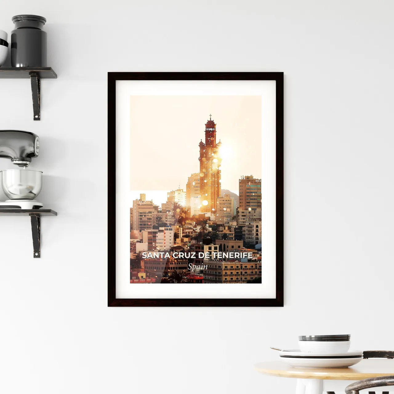 Santa Cruz de Tenerife Skyline Extravaganza Framed Print