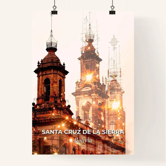 Santa Cruz Skyline Composite Sparkle Poster Poster