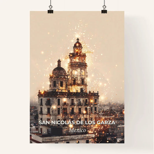 San NicolÃ¡s de los Garza Cityscape Skyline Giclee Print Poster