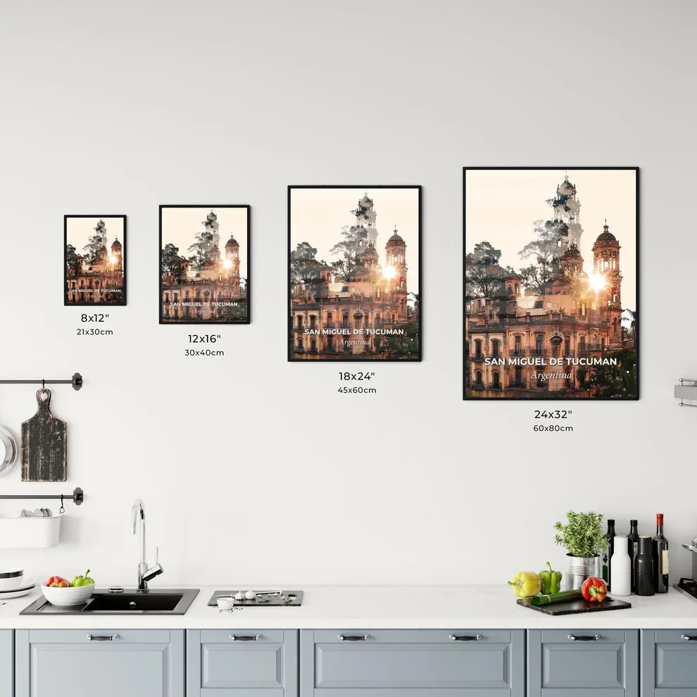 Tucuman Skyline Double Exposure Art Office Art