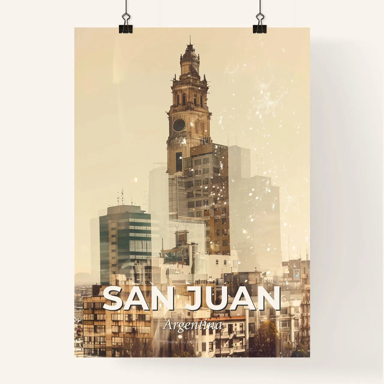 San Juan Skyline Architecture Composite Poster Poster