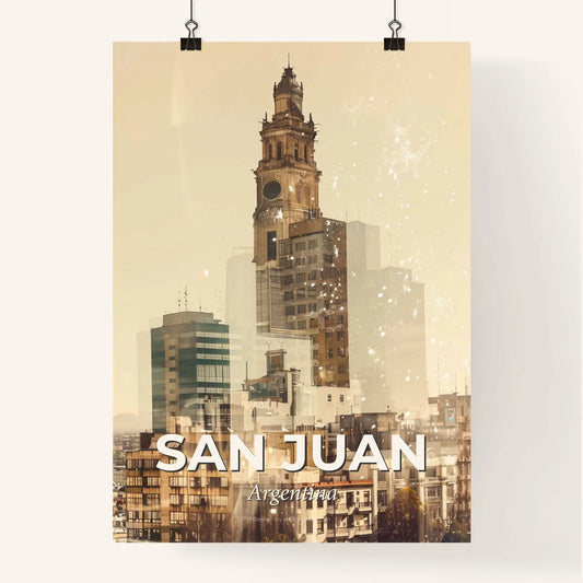 San Juan Skyline Architecture Composite Poster Poster