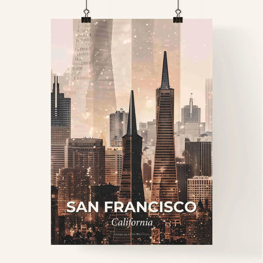 San Francisco Skyline Composite Poster Poster