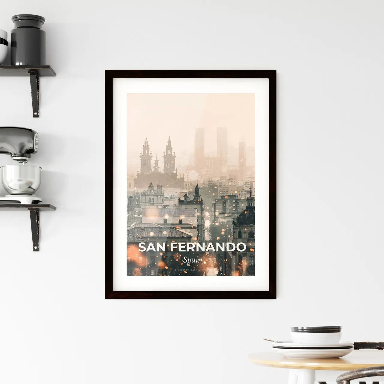 San Fernando Cityscape Art: Iconic Skyline and Architecture Framed Print