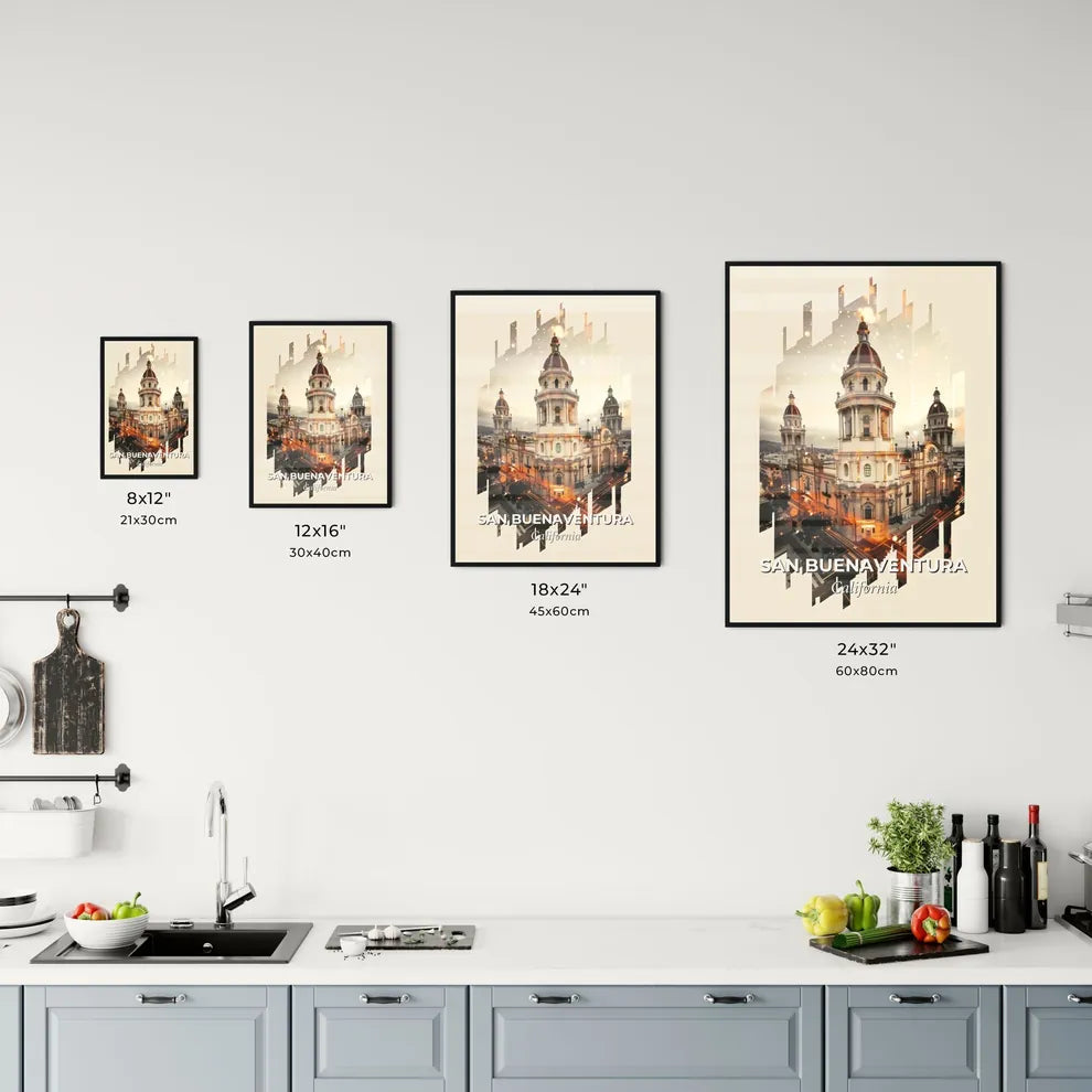 San Buenaventura: Skyline Composite Art Office Art