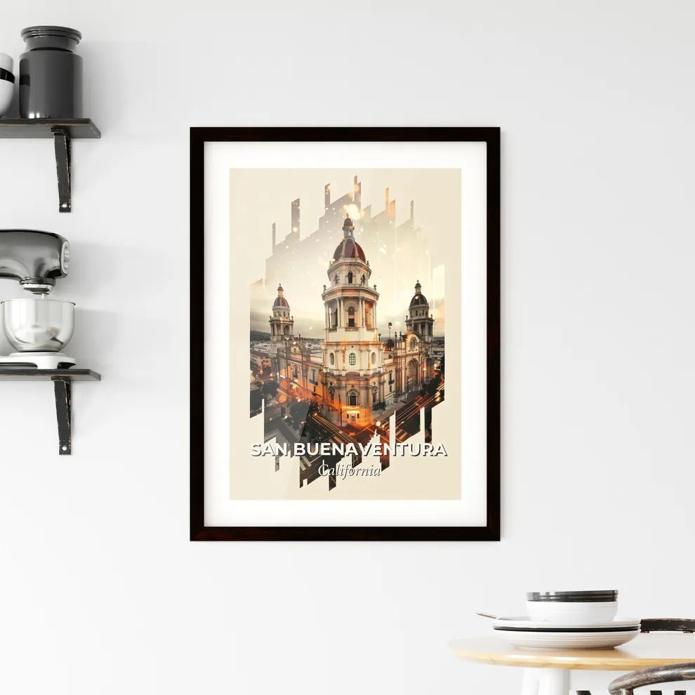 San Buenaventura: Skyline Composite Art Framed Print