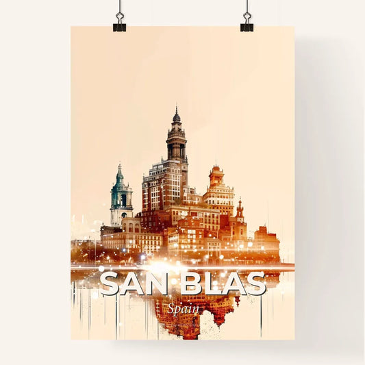 San Blas Architectural Poster Composite Skyline Poster