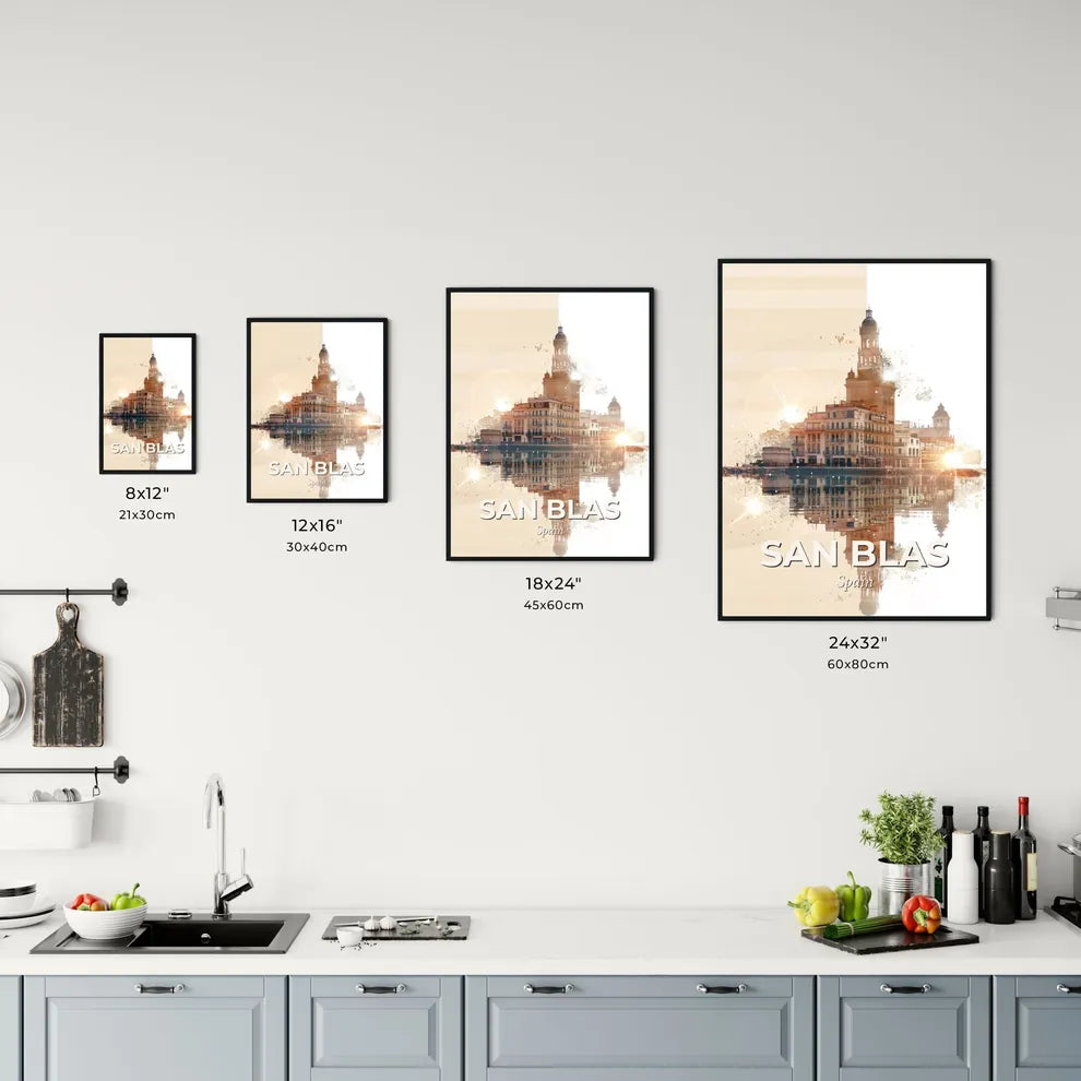 San Blas Skyline Delight: Local Icons Blended Office Art