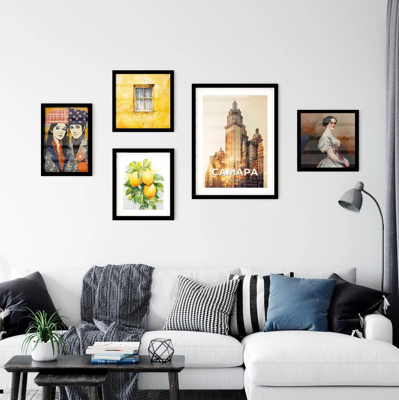 Samara City Skyline Double Exposure Wall Art Wall Art