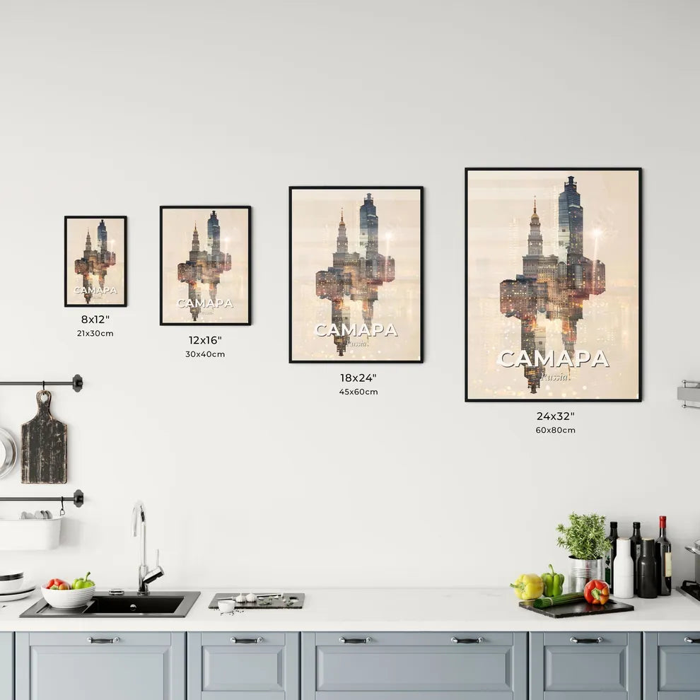 Samara: Double Exposure Art Cityscape Poster Office Art