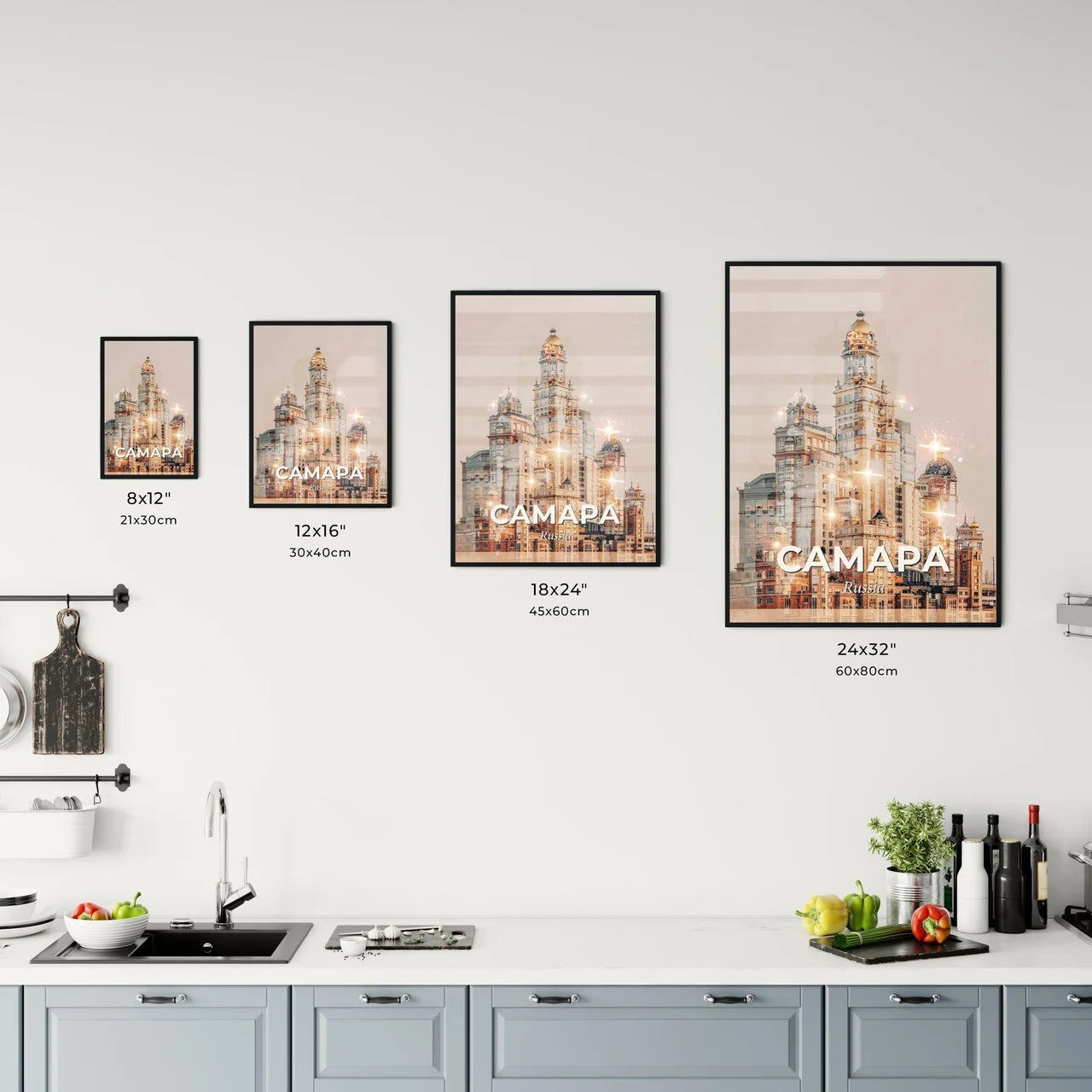 Samara Skyline Masterpiece Poster Office Art