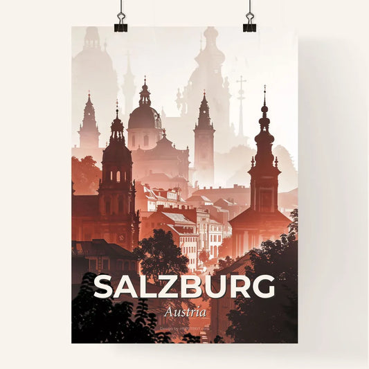 Salzburg Cityscape Composite Poster Poster