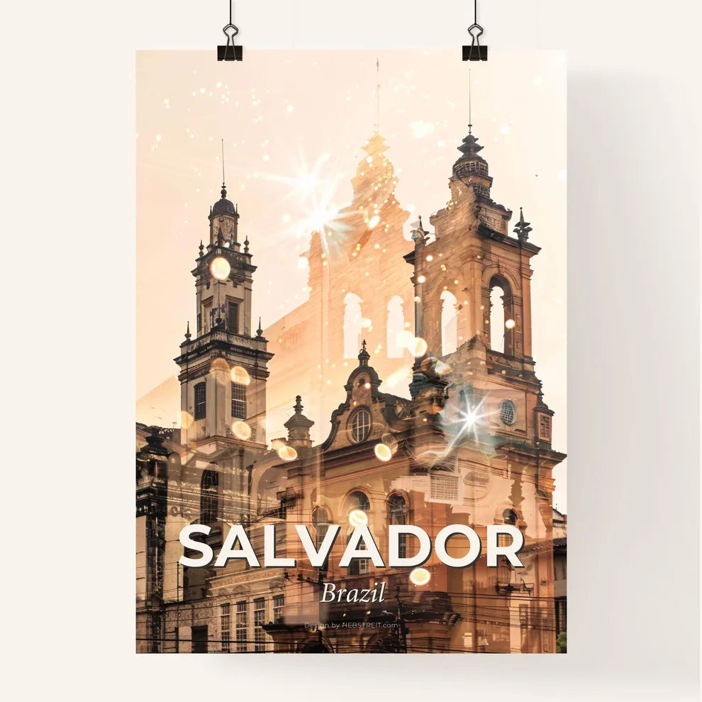 Salvador Skyline And Architecture Wonders Poster Poster