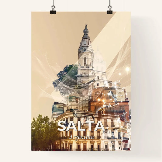 Salta, Argentina: Skyline Dreamscape on Paper Poster