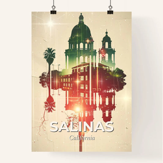 Salinas Skyline Double Exposure Sparkle Poster Poster