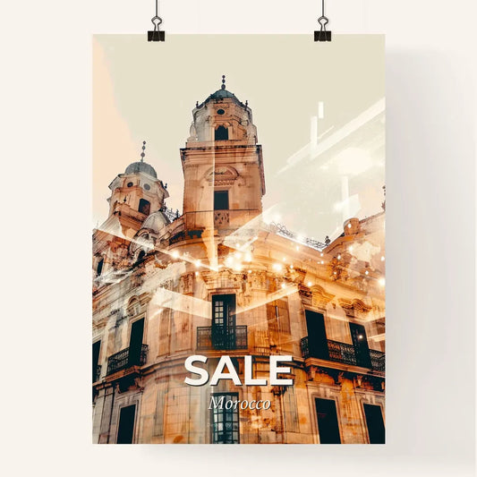 Sale Skyline Local Architecture Icons Composite Art Poster