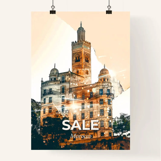 Sale Skyline Architecture Double Exposure Art Poster