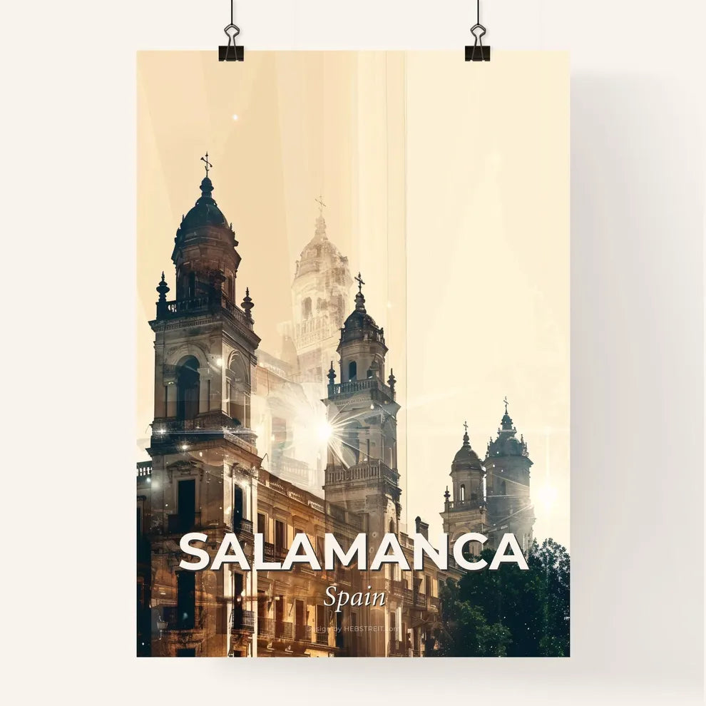 Salamanca Skyline Canvas Wall Art Poster