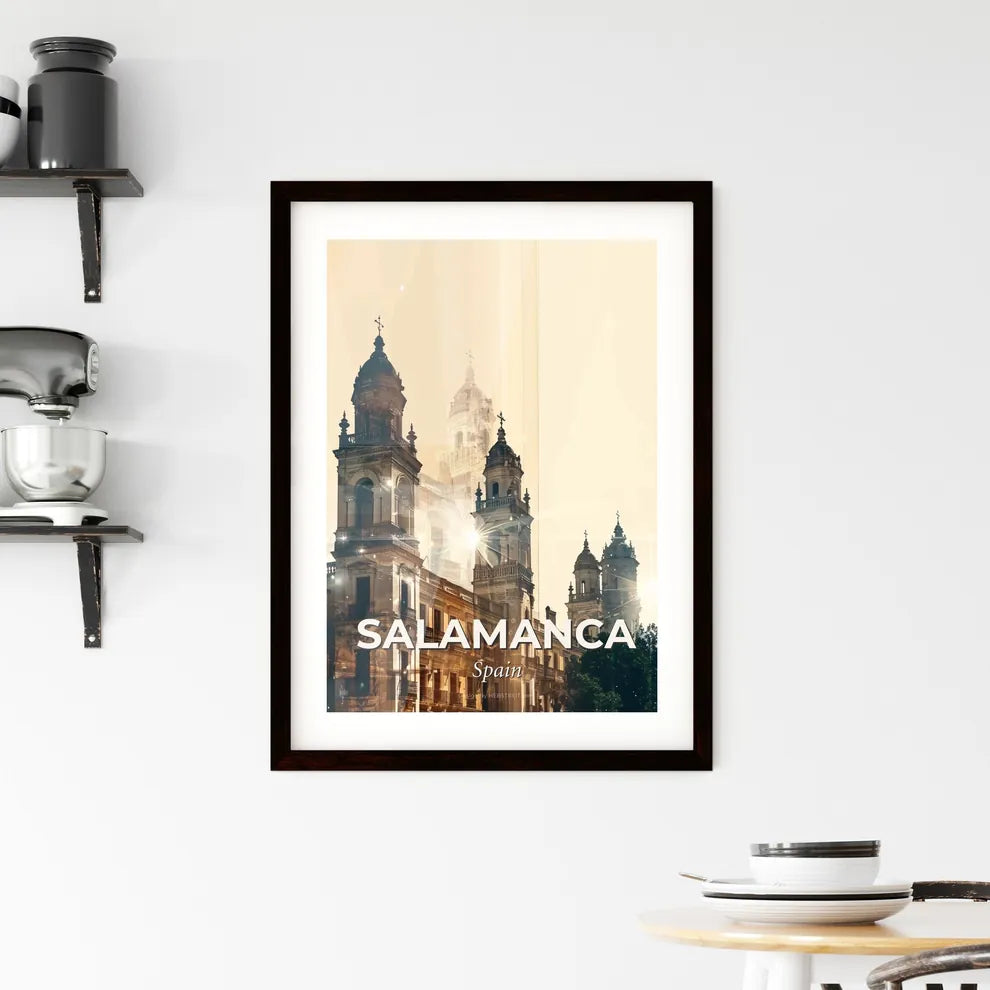 Salamanca Skyline Canvas Wall Art Framed Print
