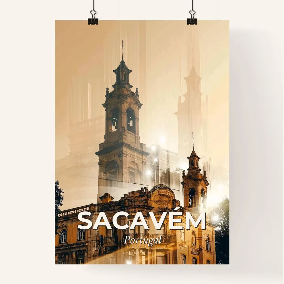 Sacavém Skyline Composite Art Print Poster
