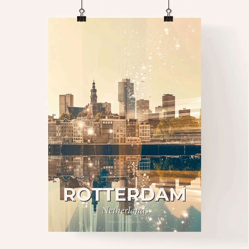 Rotterdam City Canvas Art Skyline Dream Poster